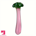 5.31in Crystal Mushroom Penis Glass Anal Small Dildo Masturbation