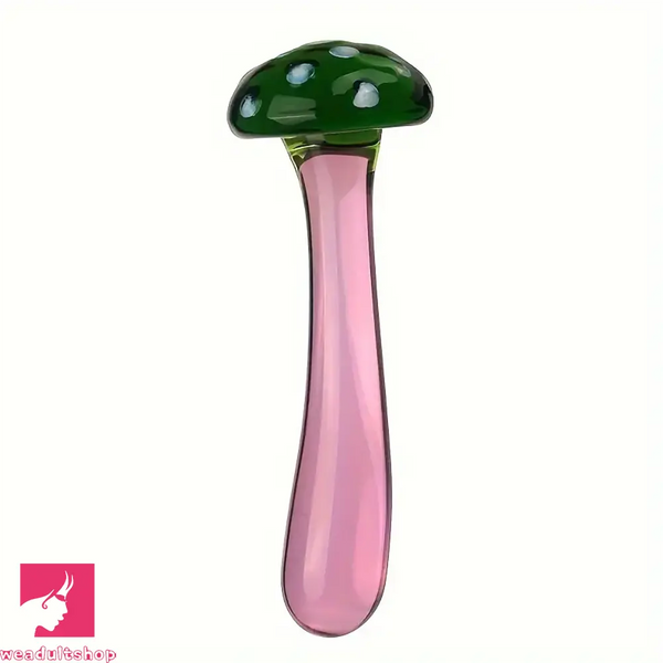 5.31in Crystal Mushroom Penis Glass Anal Small Dildo Masturbation