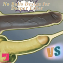 8.3in Big Ebony Silicone Soft Suction Cup Dildo For Hands-Free