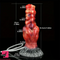 7.68in Fantasy Dog Kotted Silicone Soft Ejaculating Dildo For Women