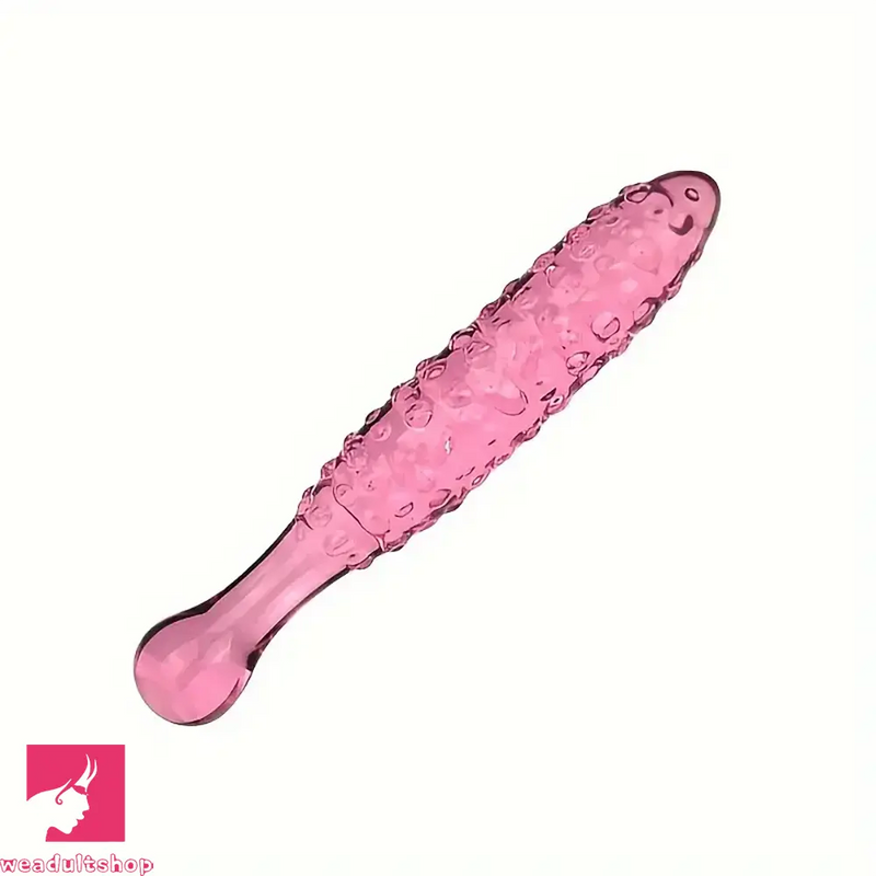 6.3in 6.69in 7.87in Crystal Glass Spiked Dildo Penis Self-Using Toy