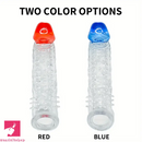 8.46in Clear Anatomy Big Spiked Penis Sleeve Dildo For Enlargement