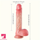 8.66in Wireless Vibrating Thrusting Heating Silicone Soft Dildo