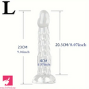 6.89in 7.87in 9.06in Clear Dragon Scale Big Male Dildo For Love