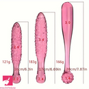 6.3in 6.69in 7.87in Crystal Glass Spiked Dildo Penis Self-Using Toy