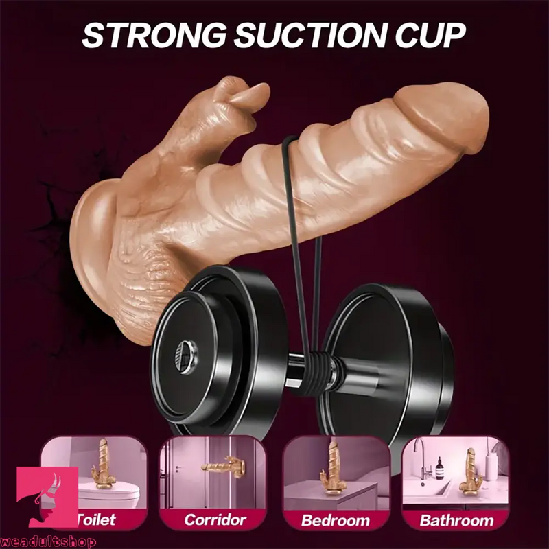 7.87in 4in1 Auto Heating Thrusting Rotation Vibrating Silicone Soft Dildo