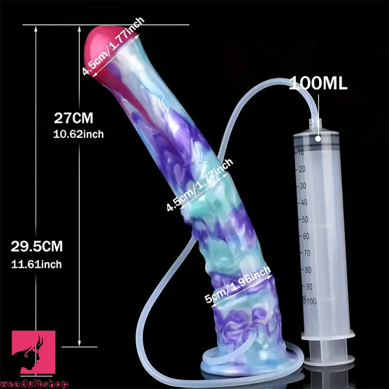 11.61in Soft Silicone Animal Horse Ejaculating Large Dildo For Men