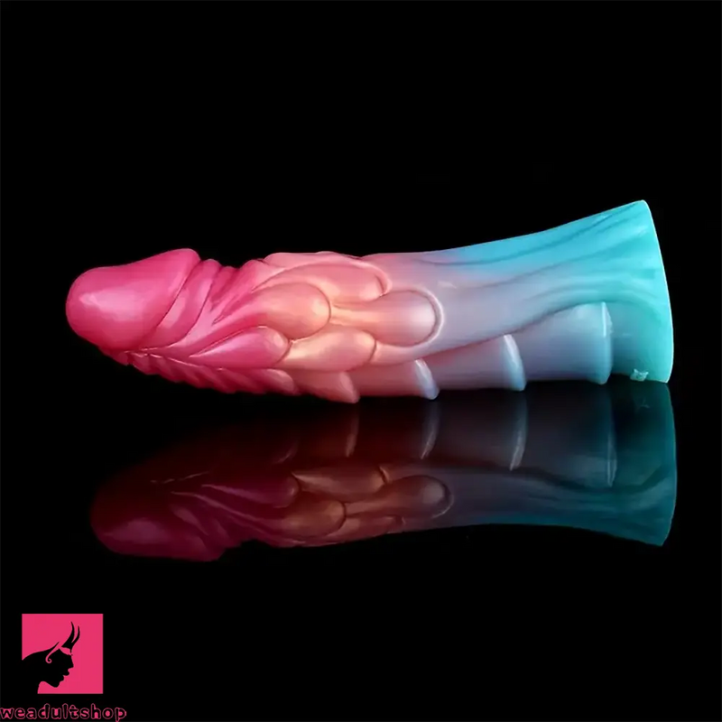 7.99in Anatomy Soft Silicone Reusable Spiked Cock Sleeve Dildo