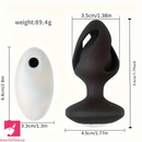 3.39in Waterproof Small Remote Control Dildo Butt Plug For Adults