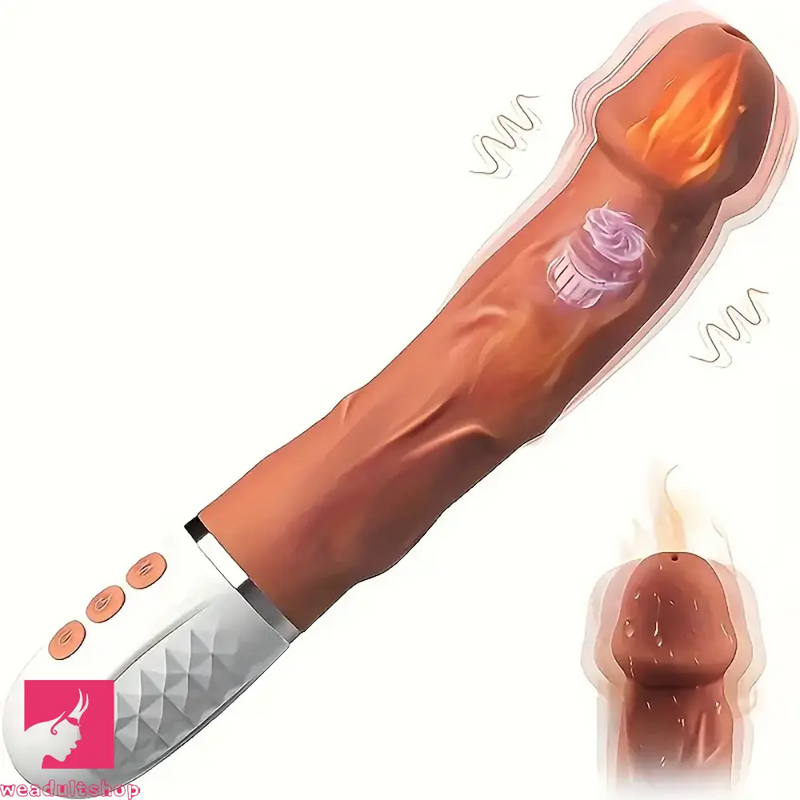 9.06in Automatic Big Heating Vibrating Dildo Machine For Clit Sex