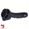 7.48in 9.84in Realistic Ebony Silicone Soft Male Dildo With Veins