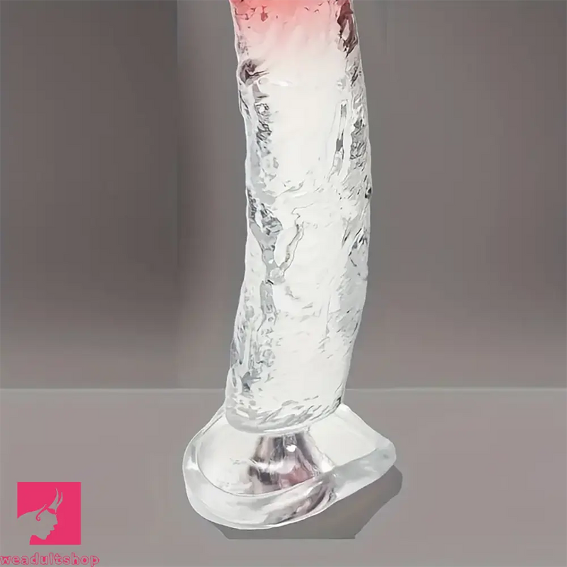 6.38in Gradient Clear Male Dildo For Stimulation Massager Sex Love