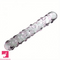 6.89in Crystal Clear Penis Glass Double Sided Spiked Dildo Sex Toy