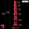 14.49in Super Long Huge Butt Plug Silicone Soft Beads Dildo For Sex