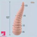 5.51in Portable Small Octopus Tentacle Soft Silicone G-Spot Dildo