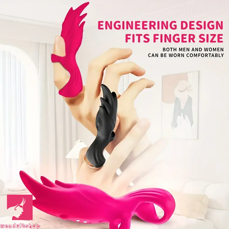 5.31in Vibrating Finger Small Silicone Dildo For G-spot Clitoral Sex