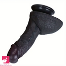 7.48in 9.84in Realistic Ebony Silicone Soft Male Dildo With Veins