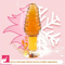 4.1in 4.5in Golden Glass Anal Plug Granular Floating Spiked Mini Dildo