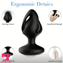 3.39in Waterproof Small Remote Control Dildo Butt Plug For Adults