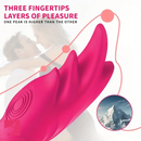 5.31in Vibrating Finger Small Silicone Dildo For G-spot Clitoral Sex