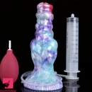 7.68in Fantasy Dog Kotted Silicone Soft Ejaculating Dildo For Women