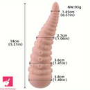 5.51in Portable Small Octopus Tentacle Soft Silicone G-Spot Dildo