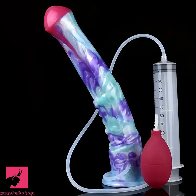 11.61in Soft Silicone Animal Horse Ejaculating Large Dildo For Men