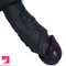 7.48in 9.84in Realistic Ebony Silicone Soft Male Dildo With Veins