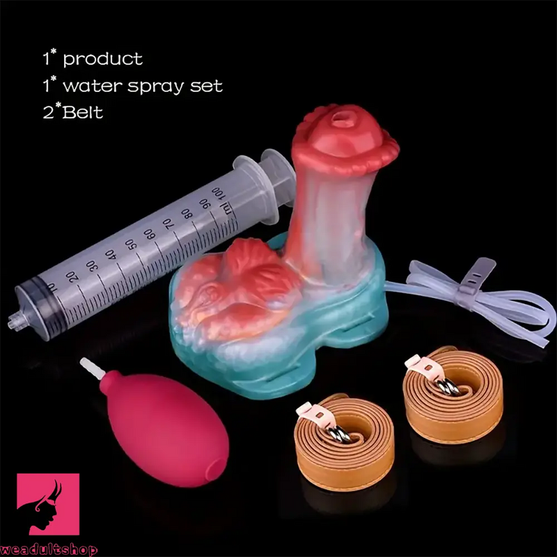 3.74in 4.88in Spraying Water Silicone Soft Squirting Fantasy Dildo