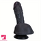 7.48in 9.84in Realistic Ebony Silicone Soft Male Dildo With Veins