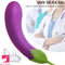 7.72in Eggplant G Spot Vibrator 7 Vibrating Modes Automatic Real Dildo