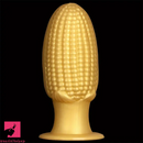 5.9in 6.7in 8.07in Silicone Corn Anal Plug Golden Fat Thick Real Dildo