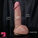 12.79in Realistic Lifelike Skin Feel Silicone Dildo For Enhanced Sex