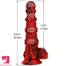 8.97in Monster Spiked Silicone Soft Big Dildo For G-Spot Orgasm Sex