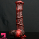 9.25in Realistic Horse Cock Silicone Soft Dildo With Horse Design