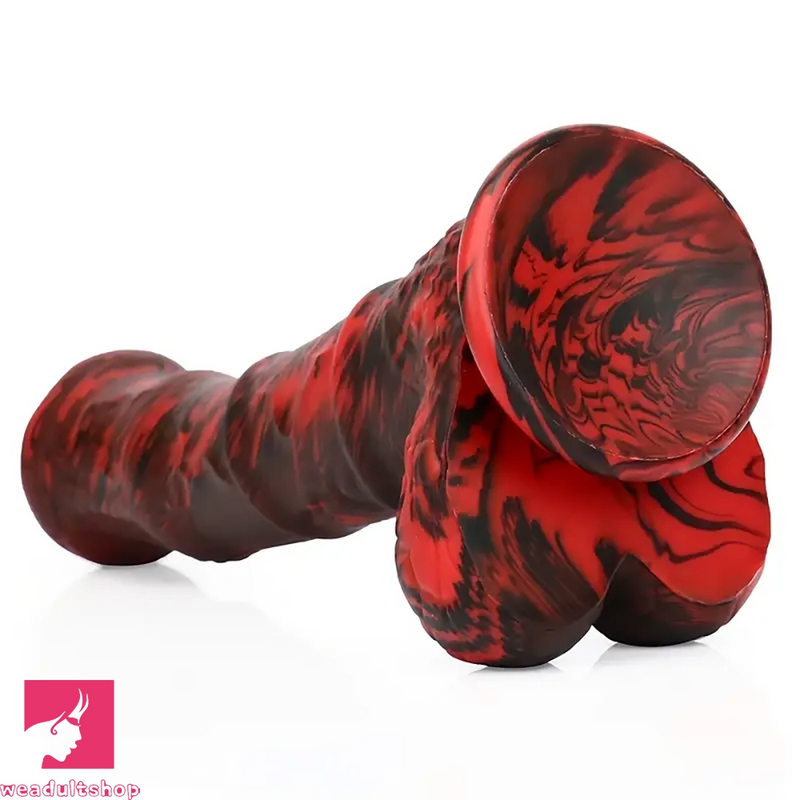 9.25in Realistic Horse Cock Silicone Soft Dildo With Horse Design