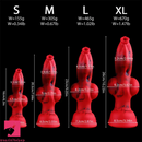 6.3in 7.99in 9.05in 10.23in Silicone Soft Knot Fantasy Penis Dildo