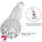 7.87in Spiked Dragon TPE Clear Soft Monster Fantasy Female Dildo