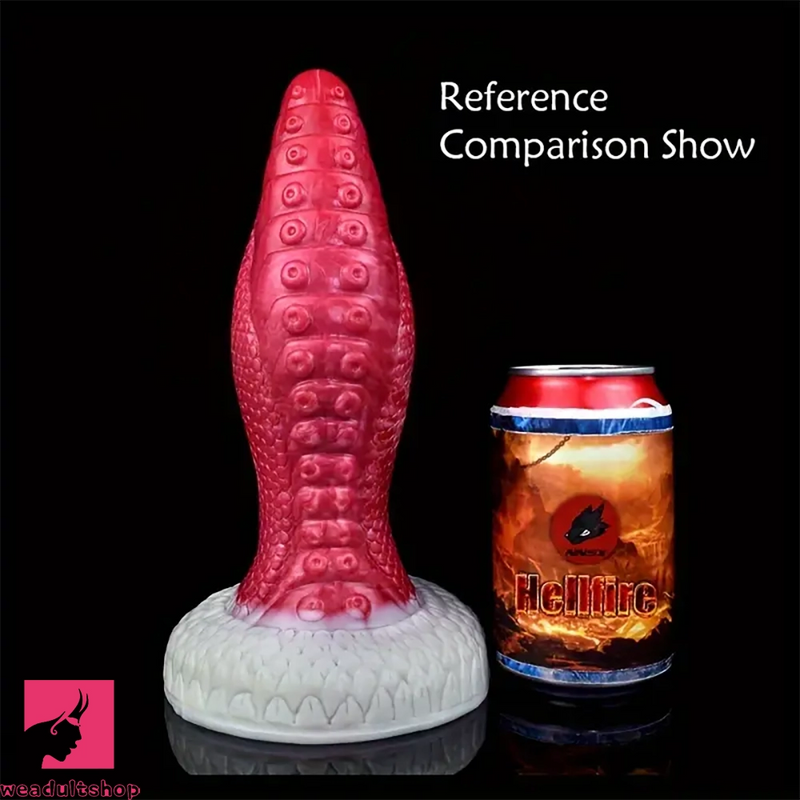 8.98in Dragon Octopus Tentacle Liquid Silicone Soft Big Wide Dildo