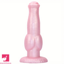 8.77in Soft Silicone Dog Knot Odd Design For Women Cock Dildo