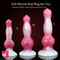 8.27in 9.25in 10.83in Realistic Silicone Big Dog Knot Anal Cock Dildo