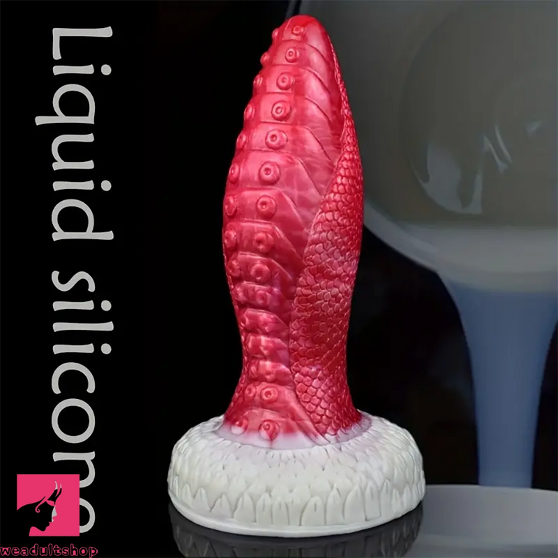 8.98in Dragon Octopus Tentacle Liquid Silicone Soft Big Wide Dildo