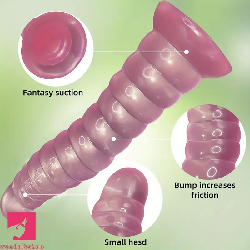 8.66in Pink PVC Monster Big Fantasy Odd Dildo For Women Orgasm