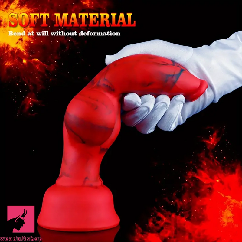 6.3in 7.99in 9.05in 10.23in Silicone Soft Knot Fantasy Penis Dildo