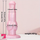 8.77in Soft Silicone Dog Knot Odd Design For Women Cock Dildo