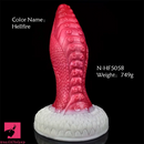 8.98in Dragon Octopus Tentacle Liquid Silicone Soft Big Wide Dildo