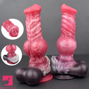 8.26in 10.43in Dog Knot Big Silicone Soft Cock Dildo For Women