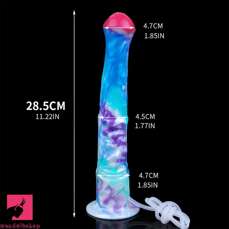 11.22in Realistic Horse Silicone Squirting Soft Large Penis Dildo