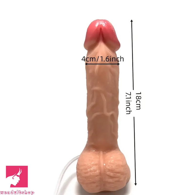 7.1in PVC Female Masturbation Squirting Pump Dildo Self-Play Sex Love