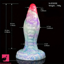 8.98in Dragon Octopus Tentacle Liquid Silicone Soft Big Wide Dildo